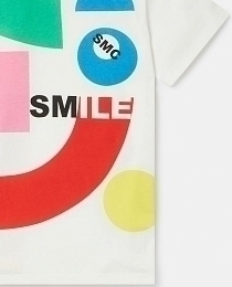 Футболка Abstract Print от бренда Stella McCartney kids Белый Разноцветный
