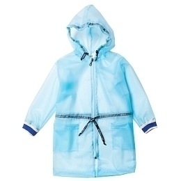 Непромокаемый дождевик голубого цвета от бренда Noe&Zoe