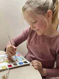 Раскраска с красками "Кролики" от бренда Egmont Toys