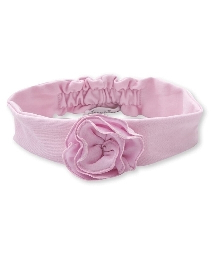 Повязка на голову розовая с цветком от бренда Kissy Kissy