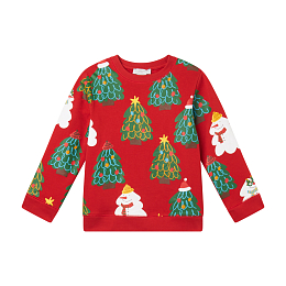 Свитшот Christmas Trees от бренда Stella McCartney kids