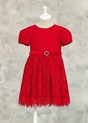 Платье из красного кружева от бренда Abel and Lula