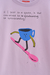 Футболка Spoonboarding от бренда CHOOCHOO Фиолетовый