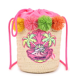 Сумка плетеная NEON PINK от бренда Billieblush