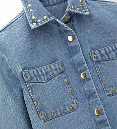 Рубашка джинсовая с кнопками от бренда Original Marines