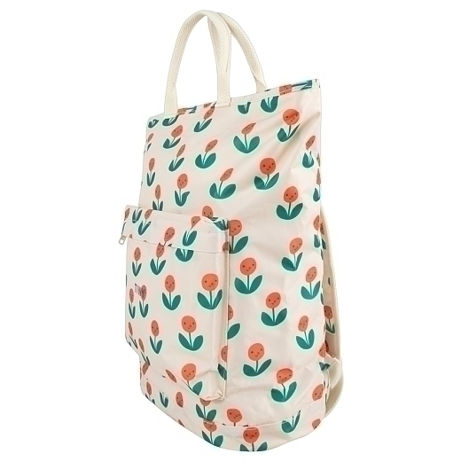 Сумка-рюкзак с цветочным принтом от бренда Tinycottons