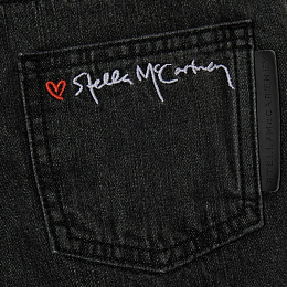 Джинсы декоррированные кнопками от бренда Stella McCartney kids