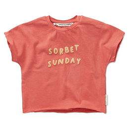 Футболка Sorbet Sunday mini от бренда Sproet & Sprout Коралловый