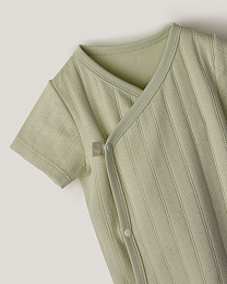 Набор боди кимоно из фактурной ткани в зеленом и розовом цвете от бренда Anna Leon