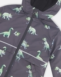 Куртка и штаны с динозаврами от бренда Deux par deux