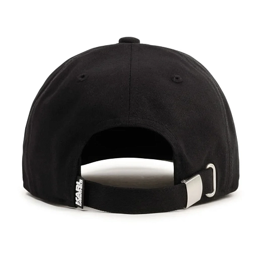 Бейсболка черная с логотипом от бренда Karl Lagerfeld Kids