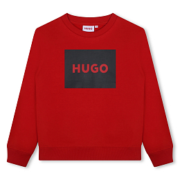 Свитшот красный Black Logo от бренда HUGO