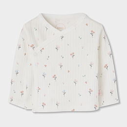 Комплект floral print: боди, распашонка, ползунки и шапка от бренда Boboli