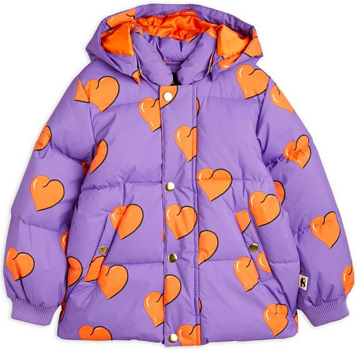 Куртка HEARTS LILAC от бренда Mini Rodini