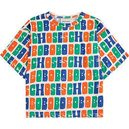 Футболка Multicolor Letters от бренда Bobo Choses Белый