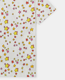 Футболка Star Graphic Fringed от бренда Stella McCartney kids Молочный