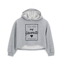 Худи Crop Grey от бренда Original Marines