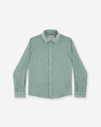 Рубашка льняная зеленая от бренда Trussardi
