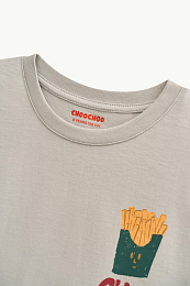 Футболка French Fries от бренда CHOOCHOO Серый