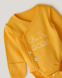 Набор боди кимоно в розовом, горчичном и белом цвете от бренда Anna Leon