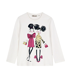 Лонгслив с принтом подружек от бренда Original Marines