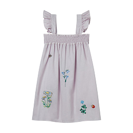 Платье-сарафан с вышивкой от бренда Stella McCartney kids