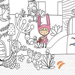 Раскраска Постер Magic Forest от бренда Apli Kids