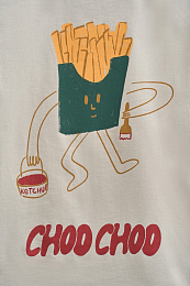 Футболка French Fries от бренда CHOOCHOO Серый