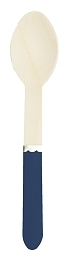 Ложки деревянные Морской синий с золотом 8 шт от бренда Tim & Puce Factory