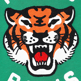 Свитшот "Тигриный рык" зеленого цвета от бренда Kenzo