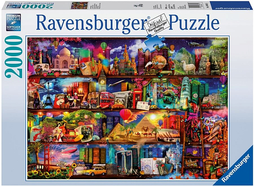 Пазл «Книжный мир», 2000 эл. от бренда Ravensburger