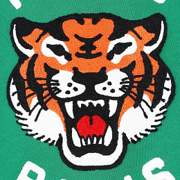 Свитшот "Тигриный рык" зеленого цвета от бренда Kenzo