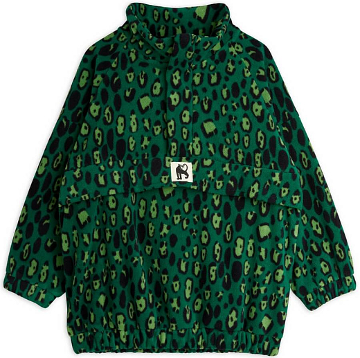 Толстовка LEOPARD FLEECE GREEN от бренда Mini Rodini