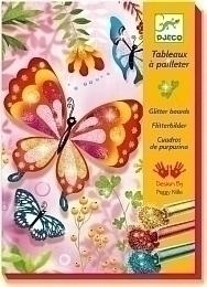 Раскраска "Блестящие бабочки" от бренда Djeco