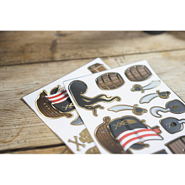 Наклейки Пираты 25 шт от бренда Tim & Puce Factory