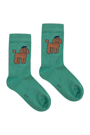 Носки зеленые POODLE от бренда Tinycottons