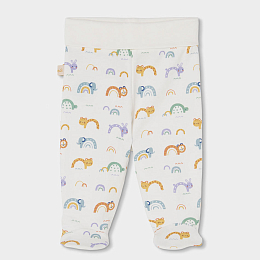 Комплект Rainbow and Animal: боди, распашонка, ползуунки и шапка от бренда Boboli