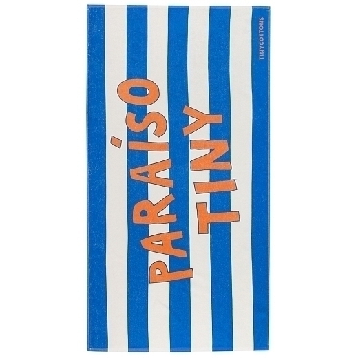 Полотенце синее в клетку Paraiso от бренда Tinycottons