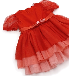 Платье с красными розочками Fiery Red от бренда Original Marines