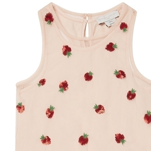 Платье Sequin Strawberry от бренда Stella McCartney kids