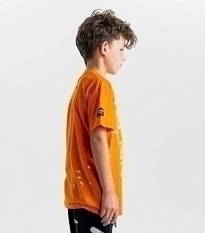 Футболка KOOKY SKULL ORANGE SUN от бренда NuNuNu Оранжевый