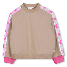 Свитшот Beige с пайетками от бренда Billieblush