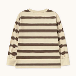 Лонгслив RETRO STRIPES Cacao от бренда Tinycottons