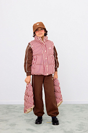Куртка - жилет Brown Stripes от бренда Tinycottons