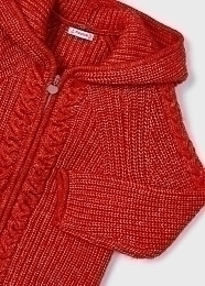 Кофта с капюшоном красного цвета от бренда Mayoral