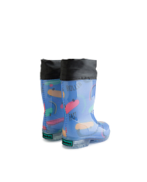 Сапоги голубые со скейтами от бренда Tuc Tuc