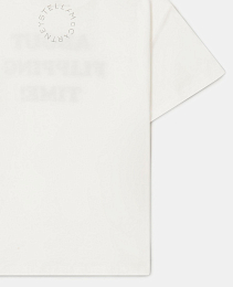 Футболка Slogan Graphic от бренда Stella McCartney kids Молочный