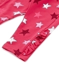 Легинсы розовые с принтом звезд от бренда Original Marines