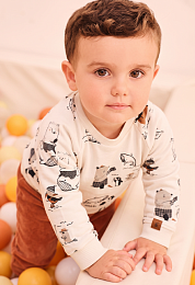 Лонгслив Animal print и джоггеры от бренда Boboli
