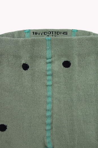 Колготки зеленые в горох от бренда Tinycottons